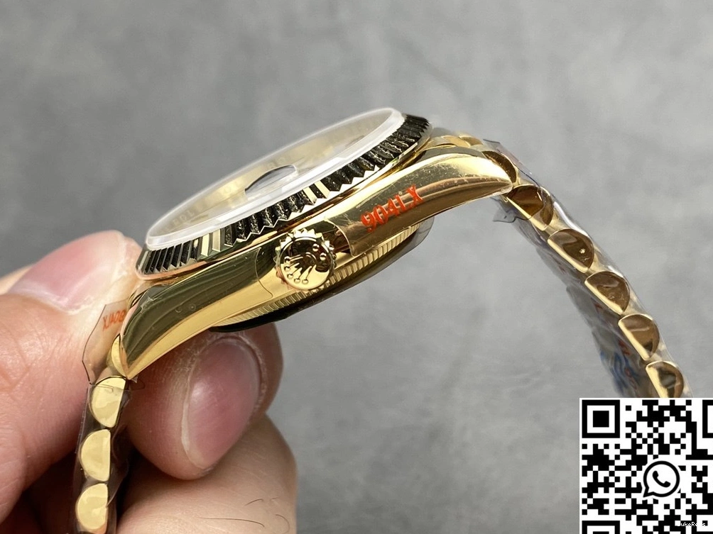 v5 Day 36mm Factory Dial Date White QF Yellow Rolex M128238-0113 Tungsten Steel Gold 1214